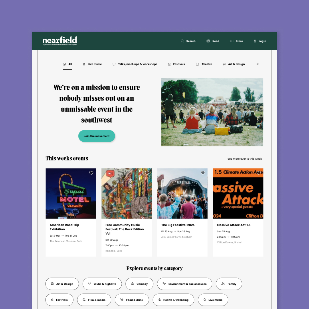 nearfield website design